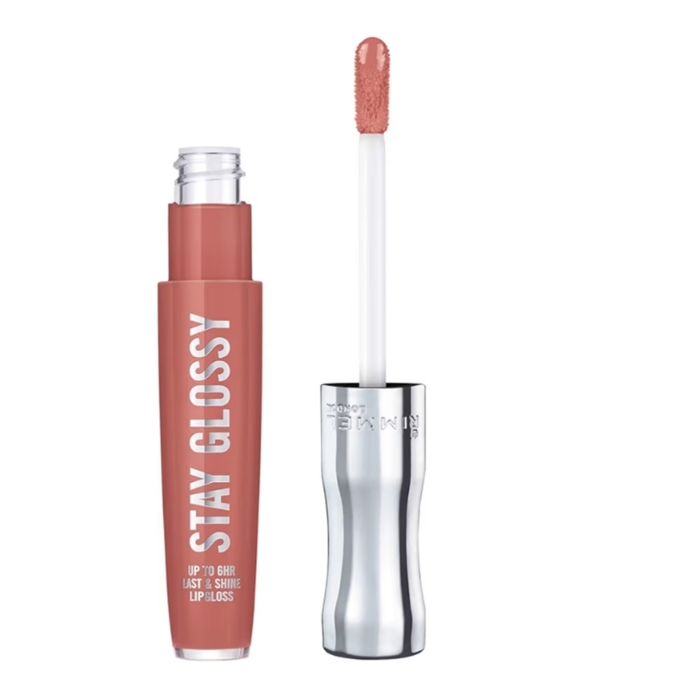 4 x Rimmel London Stay Glossy Lip Gloss, 135 Sippin